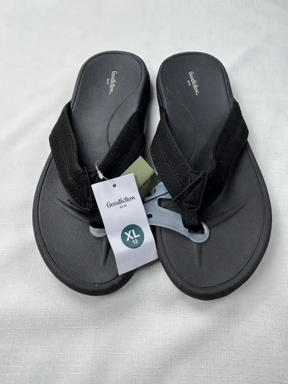 Goodfellow & Co Mens Fred Flip Flop Sandals Gray XL 13 BRAND NEW
